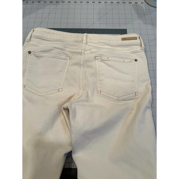 Pilcro and the Letterpress cream colored slim jeans, size 29 - Picture 4 of 7